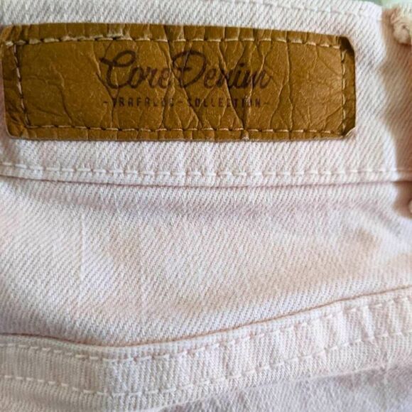 Zara Trafaluc Jeans Women's Size 4 Dusty Rose Slim Fit Cropped Y2K Core Denim - Picture 11 of 16